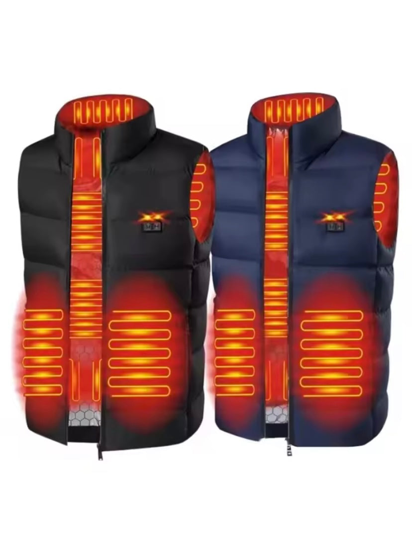 Giacca riscaldante a 9 zone, giacche riscaldanti elettriche per uomo e donna, abbigliamento sportivo, cappotto riscaldato in grafene, giacca riscaldante

USB per il campeggio