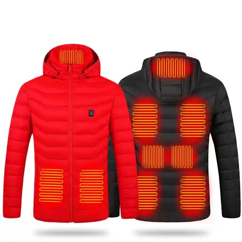 Giacca Riscaldante  WarmWork - 8 Zone USB | Autonomia 12H | Per Muratori e Lavoratori Fuori